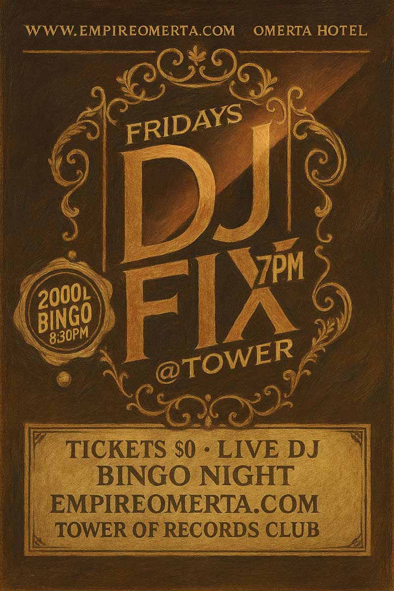 Friday DJ Night 7:00PM SLT.